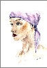 Sophie Bernard
          Un Visage de Femme
          Aquarelle sur Papier
          300gr Grain Fin 
          N4 (18 x 26 cm)