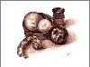 Sophie Bernard
          Une Coupe de Fruits
          Fusain sur Papier
          300gr Grain Fin
          N13 (29,5 x 21cm)